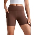 thumbnail image 1 of CRZ YOGA Girls Butterluxe Athletic Biker Shorts with Pockets Dance Yoga Casual High Waist Kids Teen Summer, 1 of 6