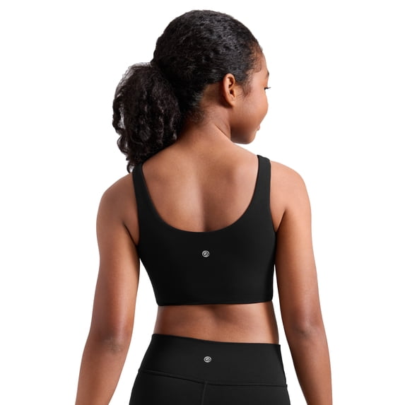 CRZ YOGA Girls Butterluxe Longline Sports Bra Yoga Athletic Casual Tops U Back Kids Teen