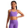 thumbnail image 1 of CRZ YOGA Girls Butterluxe Y Back Sports Bra Yoga Athletic Casual Tops Padded Crop Kids Teen, 1 of 6