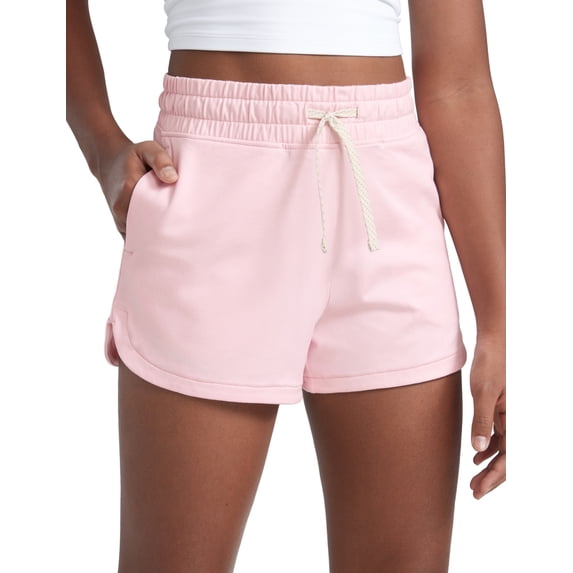 CRZ YOGA Girls Cloud Jersey Casual Sweat Shorts Lounge Athletic Tennis Soccer Pockets Drawstring Kids Teen