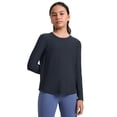 thumbnail image 1 of CRZ YOGA Girls Cloudweight Long Sleeve Athletic Shirts Active Sports Casual Tees Crew Neck Side Slit Winter Kids Teen, 1 of 5