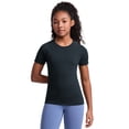 thumbnail image 1 of CRZ YOGA Girls Seamless Short Sleeve Athletic T Shirts Active Sports Casual Tees Crew Neck Kids Teen, 1 of 5
