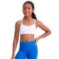 thumbnail image 1 of CRZ YOGA Girls Softness Butterluxe Cross Sports Bra Yoga Athletic Casual Double Spaghetti Strap Kids Teen, 1 of 7