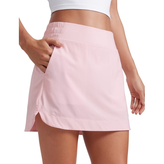 CRZ YOGA High Waisted Golf Skirts for Women A Line Tennis Athletic Casual Skort with Inner Shorts Pockets
