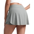thumbnail image 1 of CRZ YOGA High Waisted Side Slit Tennis Skirts for Women A Line Running Athletic Skort with Inner Pockets, 1 of 4