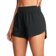 High Waisted Running Shorts for Women 3" Workout Athletic Track Quick Dry