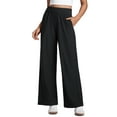 thumbnail image 1 of CRZ YOGA Lightweight Wide Leg Casual Pants for Women 30" Flowy Travel Work Loose Fit Summer, 1 of 5