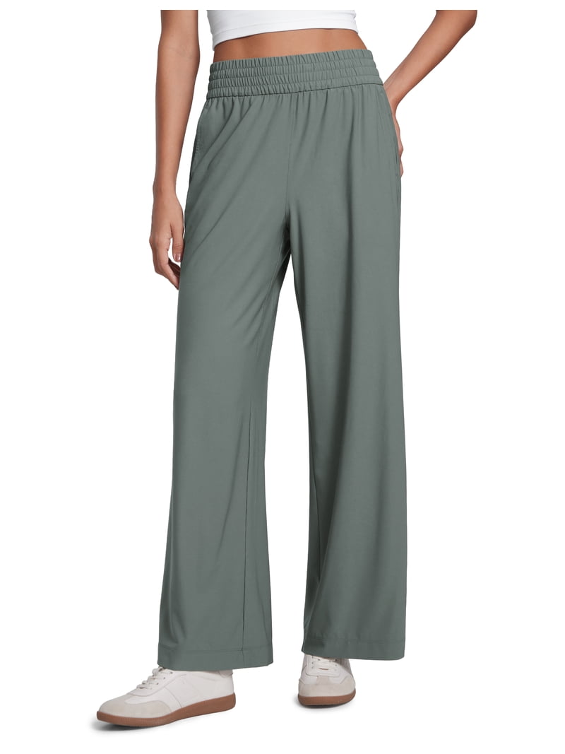 CRZ YOGA Lightweight Drapey Wide Leg Pants for Women 30 Inches