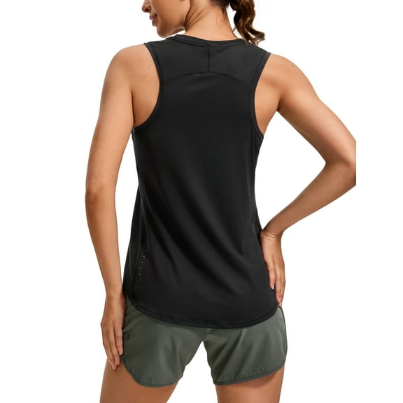 CRZ YOGA Lightweight Workout Tank Tops for Women Athletic Running Sleeveless Shirts Racerback T-Shirt