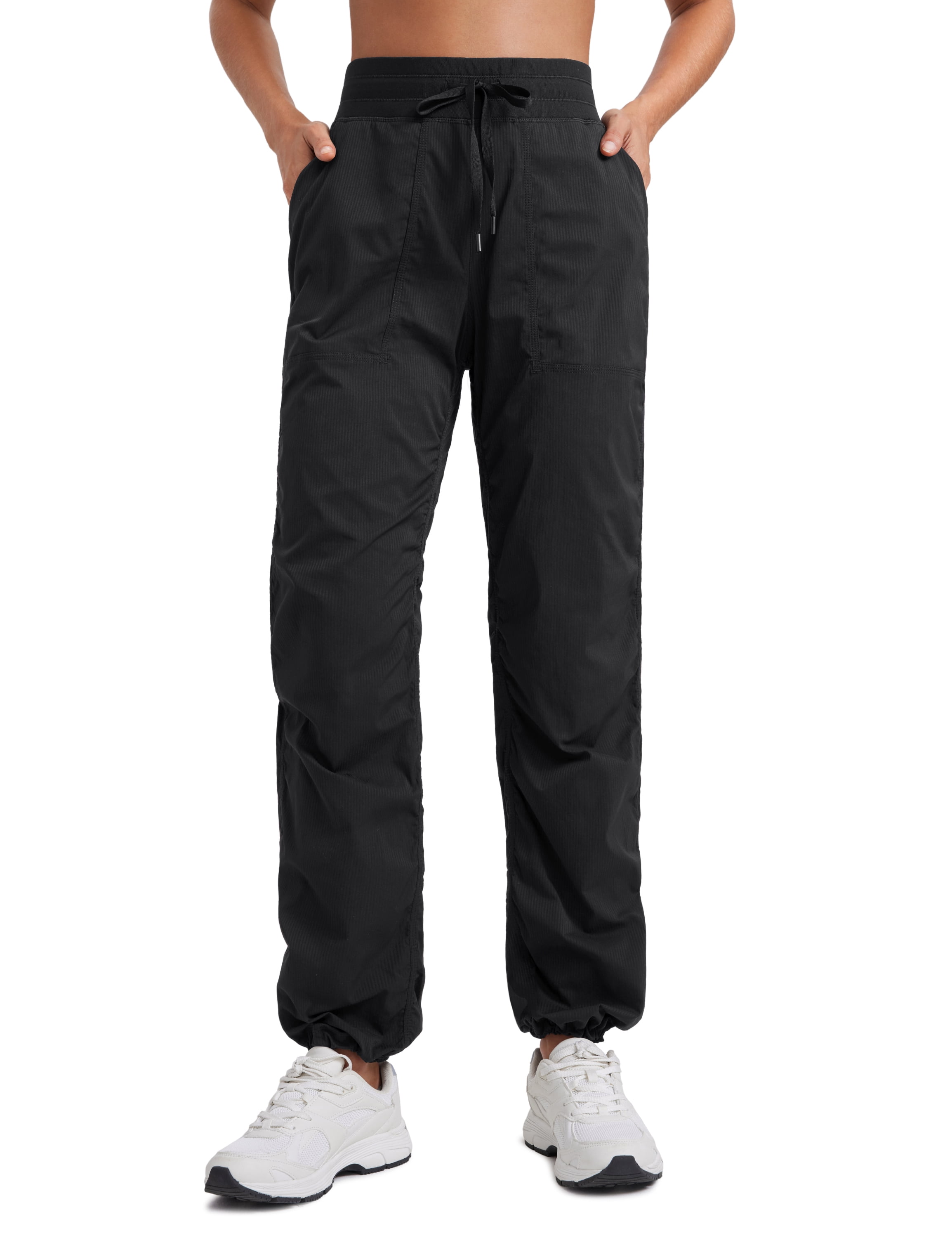 CRZ YOGA Lightweight Joggers For Women - 26" High Waisted Running Pants With Pockets