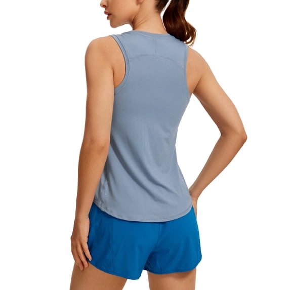 CRZ YOGA Lightweight Workout Tank Tops for Women Athletic Running Sleeveless Shirts Racerback T-Shirt