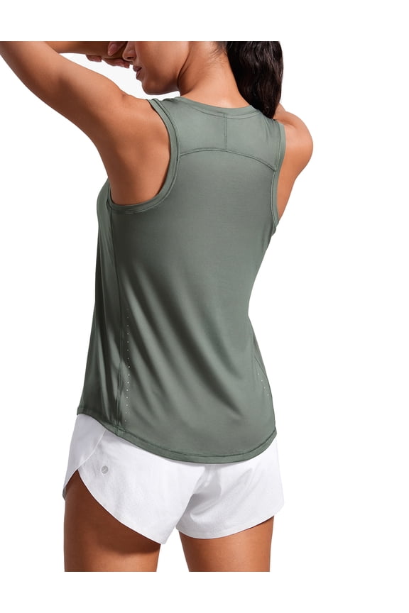 Lightweight Workout Tank Tops for Women Athletic Running Sleeveless Shirts Racerback T-Shirt