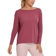 thumbnail image 1 of CRZ YOGA Long Sleeve Workout Shirts for Women Loose Fit-Pima Cotton Yoga Shirts, Casual Fall Tops Shirts, 1 of 5