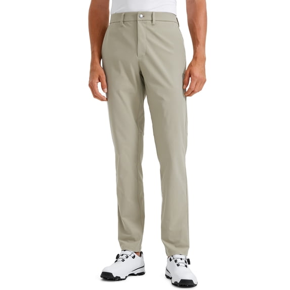 CRZ YOGA Men's All Day Comfy Golf Pants 30"/32" Quick Dry Lightweight Work Casual Trousers with Pockets