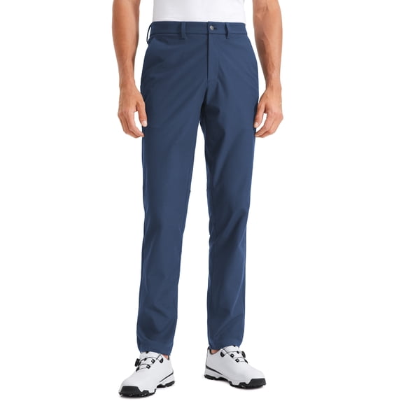 CRZ YOGA Men's All Day Comfy Golf Pants 30"/32" Quick Dry Lightweight Work Casual Trousers with Pockets
