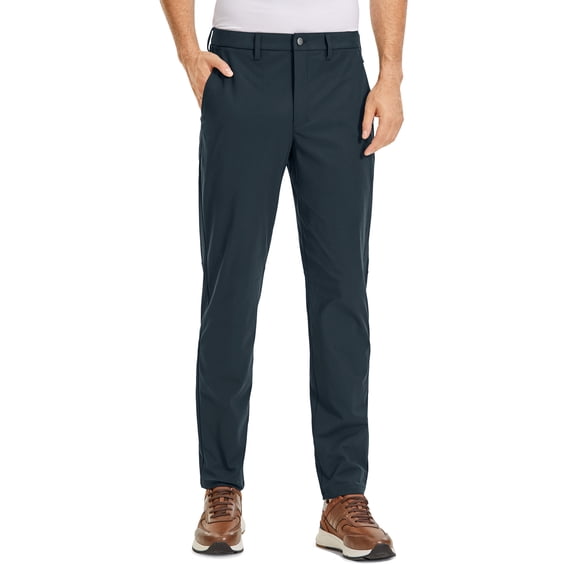 CRZ YOGA Men's All Day Comfy Golf Pants 30"/32" Quick Dry Lightweight Work Casual Trousers with Pockets