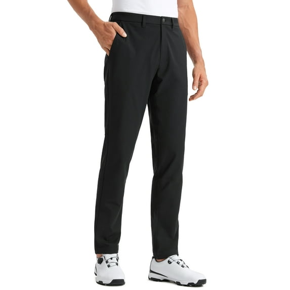 CRZ YOGA Men's All Day Comfy Pants 32 Inches Quick Dry Lightweight Work Casual with Pockets