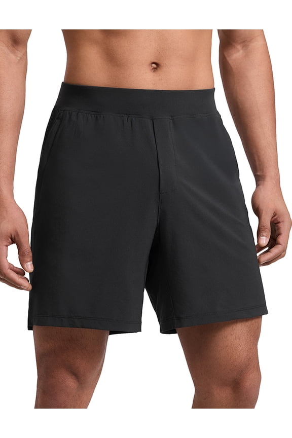 Men's Linerless Split Training Shorts 7" Lightweight Quick Dry Soft Workout Running Athletic Gym with Pockets