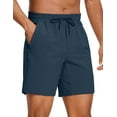 thumbnail image 1 of CRZ YOGA Men's Linerless Workout Shorts 7'' Quick Dry for Running Sports Athletic Gym with Pockets, 1 of 6