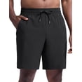 thumbnail image 1 of CRZ YOGA Men's Linerless Workout Shorts 9'' Quick Dry for Running Sports Athletic Gym with Pockets, 1 of 8