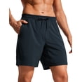thumbnail image 1 of CRZ YOGA Mens Swim Trunks 7'' Quick Dry Mesh Lining Athletic Casual Swimwear Shorts with Zipper Pockets, 1 of 7