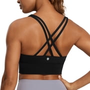 CRZ YOGA Naked Feeling Longline Sports Bras For Women