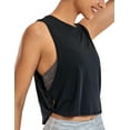 thumbnail image 1 of CRZ YOGA Pima Cotton Tank Tops for Women Workout Yoga Running Loose Crop Sleeveless Shirts, 1 of 7
