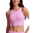 thumbnail image 1 of CRZ YOGA Racerback Bikini Tops for Women Padded High Neck Modest Swim Sports Bathing Bra, 1 of 5