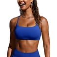 thumbnail image 1 of CRZ YOGA Scoop Neck Bikini Tops for Women Padded Adjustable Spaghetti Straps Bathing Swimsuit, 1 of 4