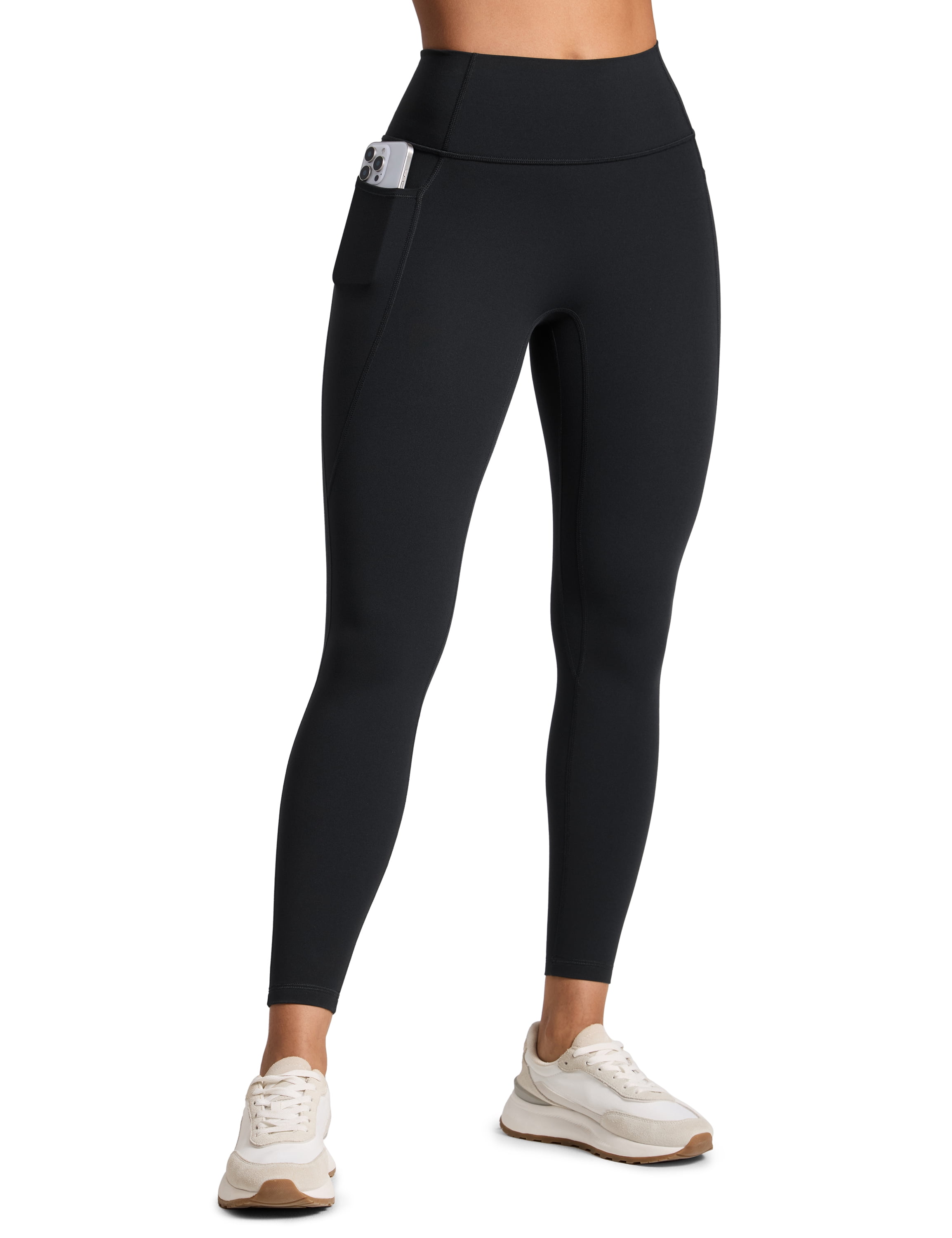 CRZ YOGA Secretsculpt Butterlift Workout Leggings Pockets 25" No Front Seam High Waist Womens Yoga Pants Scrunch Butt