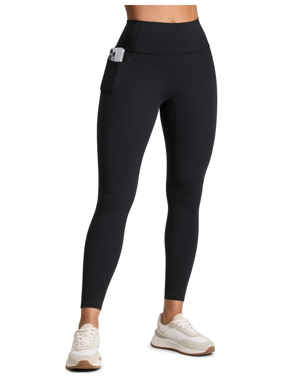 Secretsculpt Butterlift Workout Leggings Pockets 25" No Front Seam High Waist Womens Yoga Pants Scrunch Butt