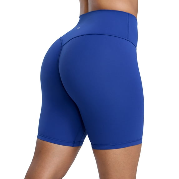 CRZ YOGA Secretsculpt Butterlift Biker Shorts 6" No Front Seam Womens Workout Scrunch Butt