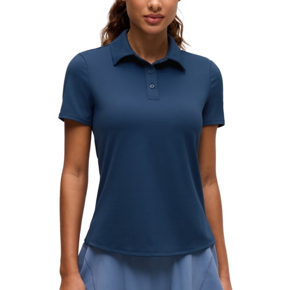 CRZ YOGA Short Sleeve Golf Polo Shirts UPF 50+ Tops for Women
