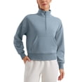thumbnail image 1 of CRZ YOGA SoftAura Half Zip Sweatshirt for Women Long Sleeve Pullover Workout Casual Tops with Pocket, 1 of 3