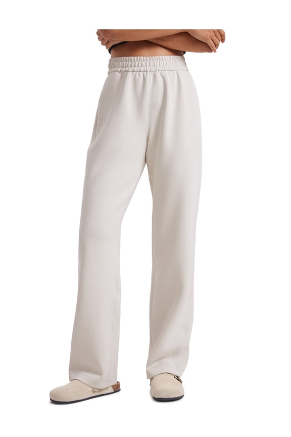 SoftAura Straight Leg Casual Sweatpants Women 30" Travel Pants with Pockets