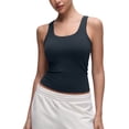 thumbnail image 1 of CRZ YOGA Softembrace Tank Tops for Women Casual Going Out Soft Double Lined Crop Basic Sleeveless Shirts, 1 of 6