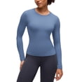 thumbnail image 1 of CRZ YOGA Softembrace Crewneck Long Sleeve Workout Top, Ultra Soft, Shirts for Women, 1 of 7