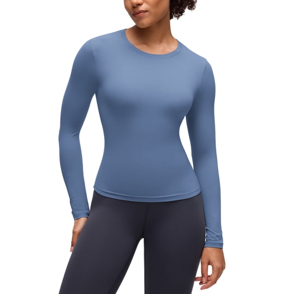 CRZ YOGA Softembrace Crewneck Long Sleeve Workout Top, Ultra Soft, Shirts for Women