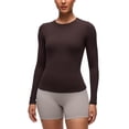 thumbnail image 1 of CRZ YOGA Softembrace Crewneck Long Sleeve Workout Top, Ultra Soft, Shirts for Women, 1 of 7
