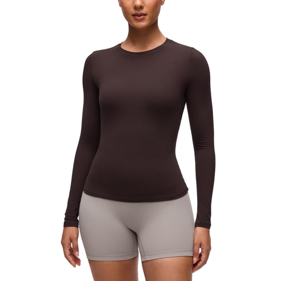 CRZ YOGA Softembrace Crewneck Long Sleeve Workout Top, Ultra Soft, Shirts for Women