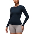 thumbnail image 1 of CRZ YOGA Softembrace Crewneck Long Sleeve Workout Top, Ultra Soft, Shirts for Women, 1 of 7