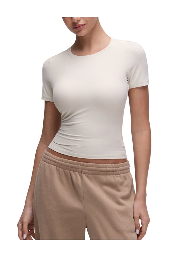 Softembrace Workout Tops for Women Soft Athletic Yoga Shirts Basic Short Sleeve T-Shirt