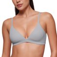 thumbnail image 1 of CRZ YOGA Softhold Triangle Bralette Everyday Bra For Women, 1 of 6