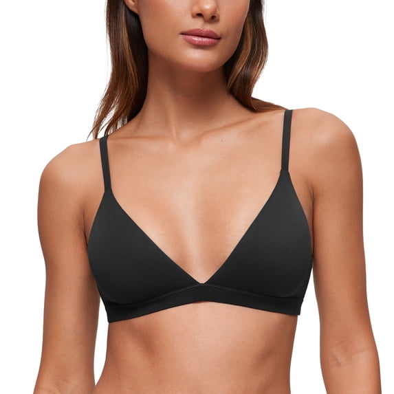 CRZ YOGA Softhold Triangle Bralette Everyday Bra For Women