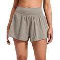 thumbnail image 1 of CRZ YOGA Softretch 2 in 1 Causal Shorts for Women High Waisted Flowy Yoga Lounge Workout with Pockets, 1 of 6