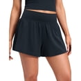 thumbnail image 1 of CRZ YOGA Softretch 2 in 1 Causal Shorts for Women High Waisted Flowy Yoga Lounge Workout with Pockets, 1 of 6