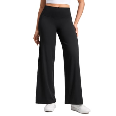 CRZ YOGA Softretch No Front Seam Wide Leg Pants 30" for Women High Waisted Yoga Lounge Buttery Soft