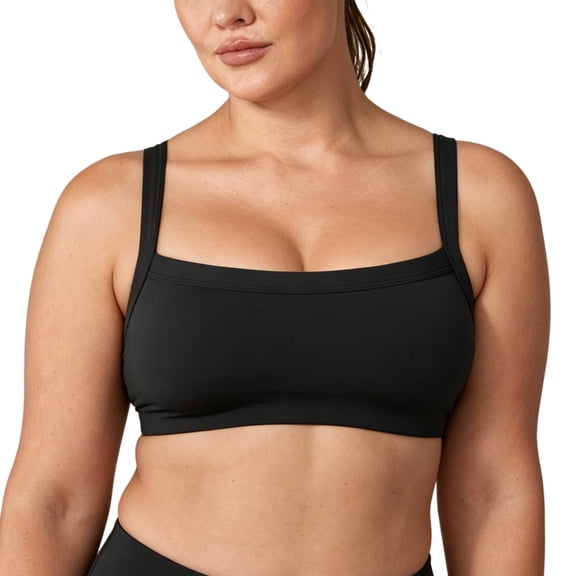 CRZ YOGA Hugcurve Adjustable Square Workout Sports Bra For Women Size XS-2XL