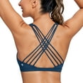 thumbnail image 1 of CRZ YOGA Strappy Sports Bras for Women Wireless Padded Yoga Workout Bra, 1 of 3