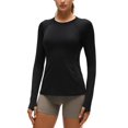 thumbnail image 1 of CRZ YOGA UPF 50+ Long Sleeve Sun Shirt, Hiking, Crewneck, Tops for Women, 1 of 6